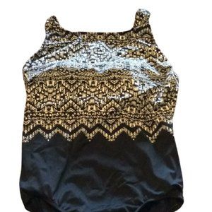 Black & white swim suit